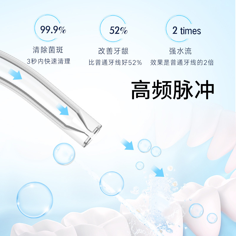 澳得迈便携式冲牙器WT-312 Pro 白色高清大图