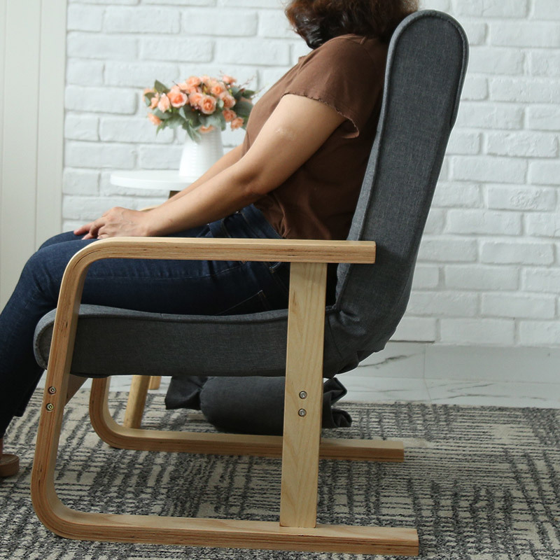 寻木匠多功能实木休闲老人椅子靠背椅带扶手老年人折叠躺椅家用午休