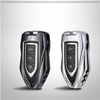 众泰钥匙包众泰SR7钥匙包t600Coupe大迈x7/z700t300钥匙套SR9专用汽车保护壳 月光银-圆扣款