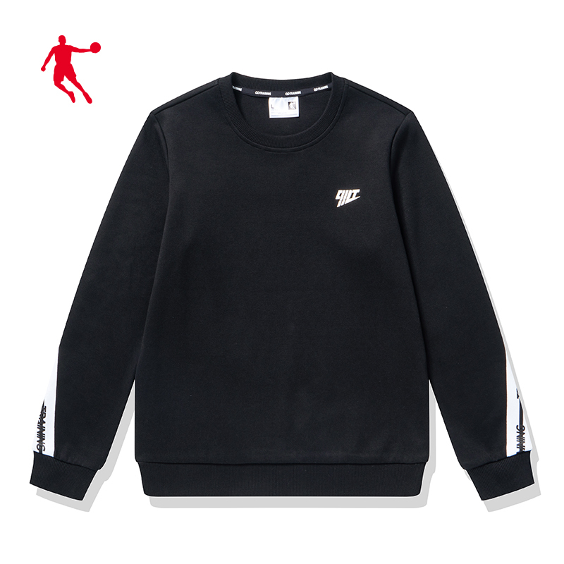 乔丹官方旗舰运动卫衣女2020春季新款圆领休闲上衣女士套头衫潮流外套