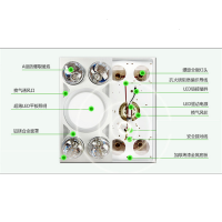 集成吊顶灯卫生间嵌入式厕所取暖300x600灯暖三合一 经典款 四灯银