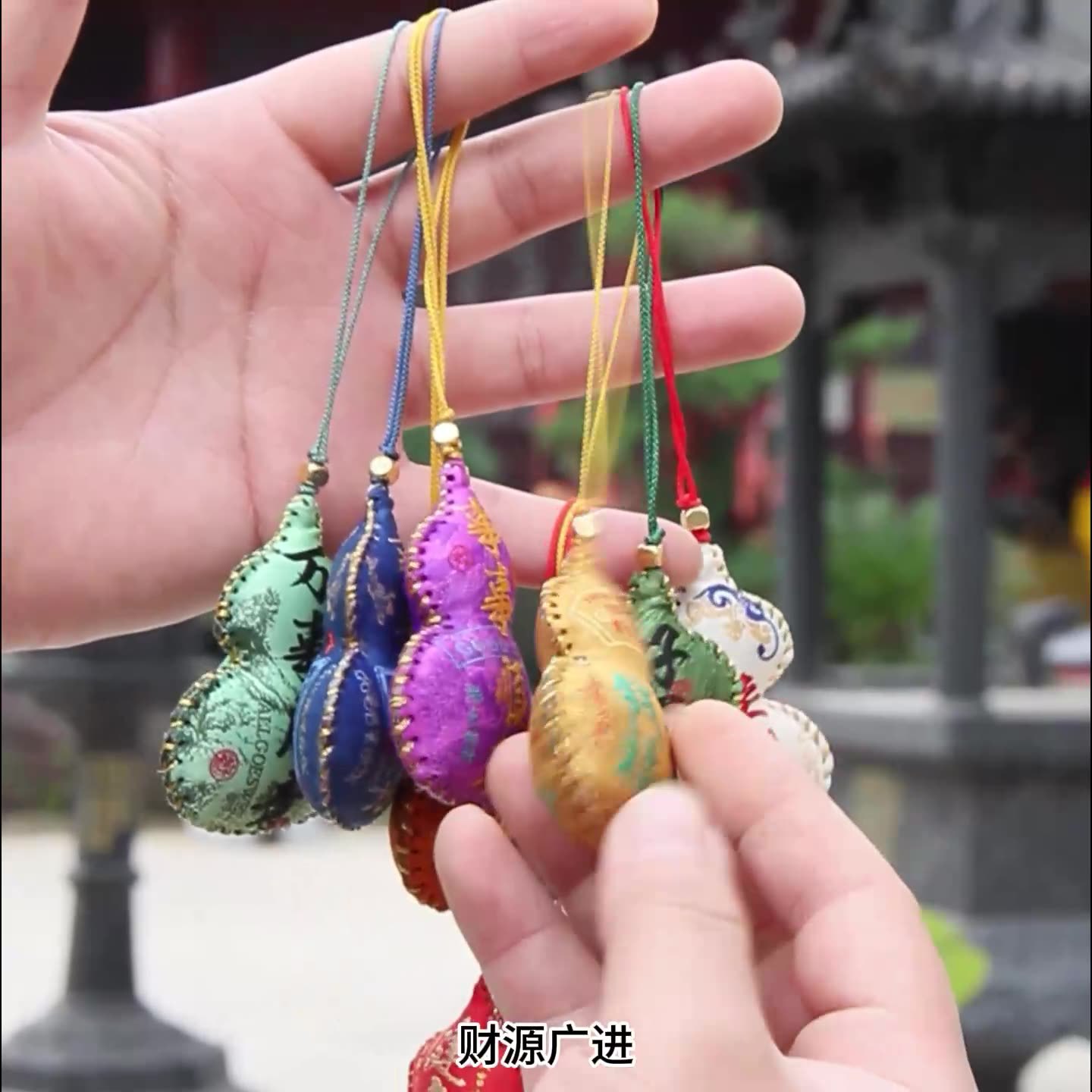 端午节葫芦香包香囊挂件荷包福袋艾草福禄香袋车挂-【青花】越来越好-事事如意(礼袋装);other高清大图