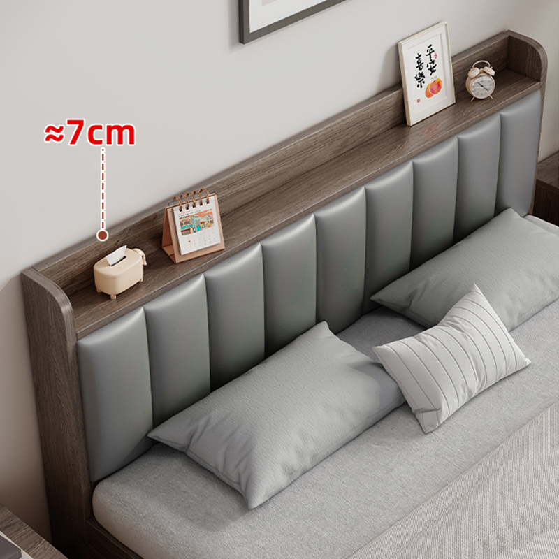 布欧格实木床1米8双人床高清大图