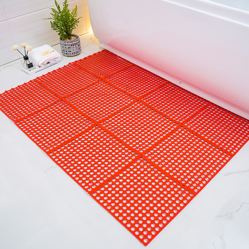 艾洛苏 浴室防滑垫垫拼接地垫淋浴防滑软卫生间地垫pvc家用洗澡搓脚垫