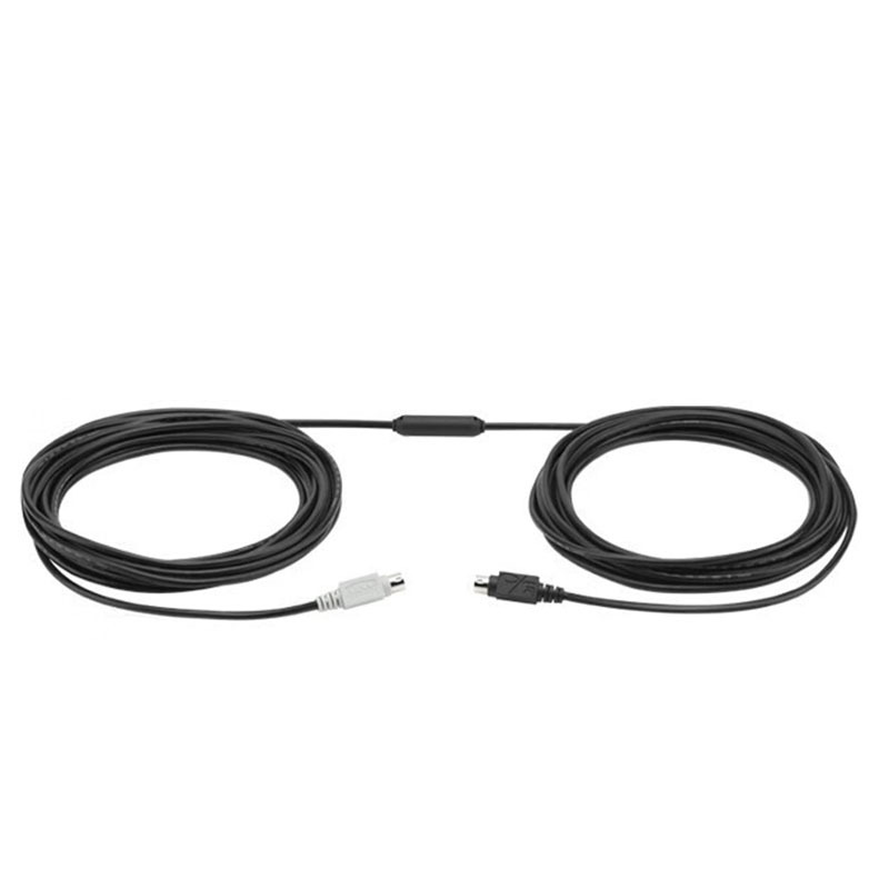 罗技(Logitech)CC3500e-DIN口延长线/连接扬声器麦克风与集线器以及摄像头与集线器-线长10米