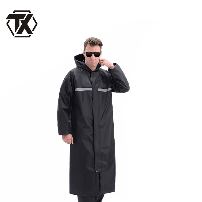 铁迅长款雨衣加大加厚 I129 套高清大图