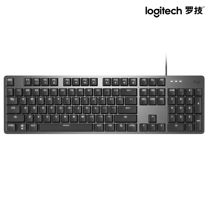 罗技 K845 有线机械背光键盘(青轴)黑色
