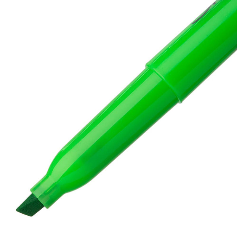 Sharpie 锐意 荧光笔窄斜笔头绿12支纸盒装
