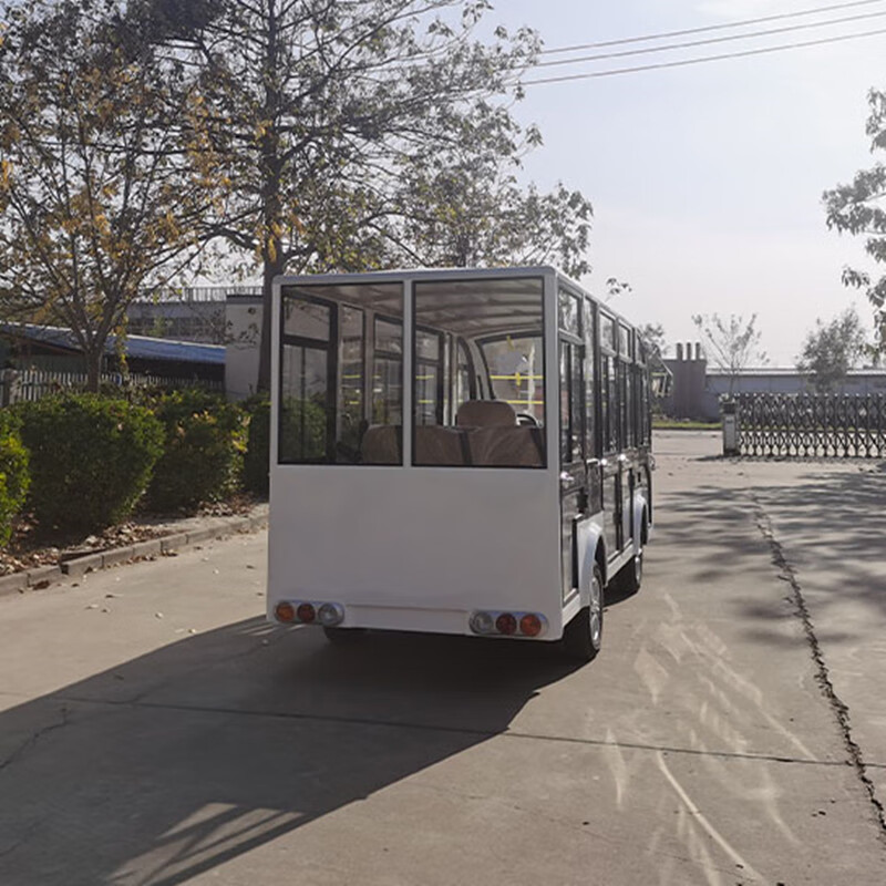 FUQ 电动观光巡逻车 全封闭四轮带门观光园区接待车 四排11座(封闭款)