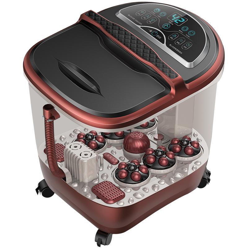 足浴盆全自动按摩电动泡脚桶洗脚盆插电加热家用小型烫神器