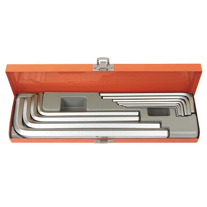 钢盾(SHEFFIELD) S050025 12件套公制加长内六角扳手(铁盒)【家用】