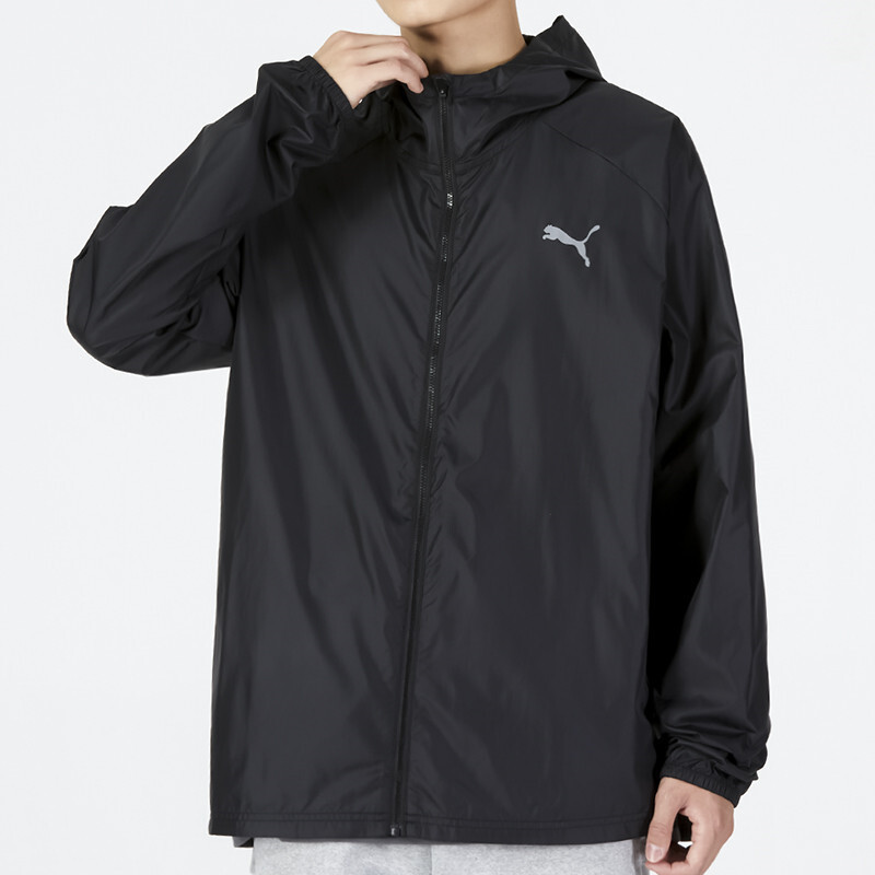 彪马(PUMA)男装 新款潮流运动衣服夹克健身宽松透气防风休闲连帽外套521684-01 ZP