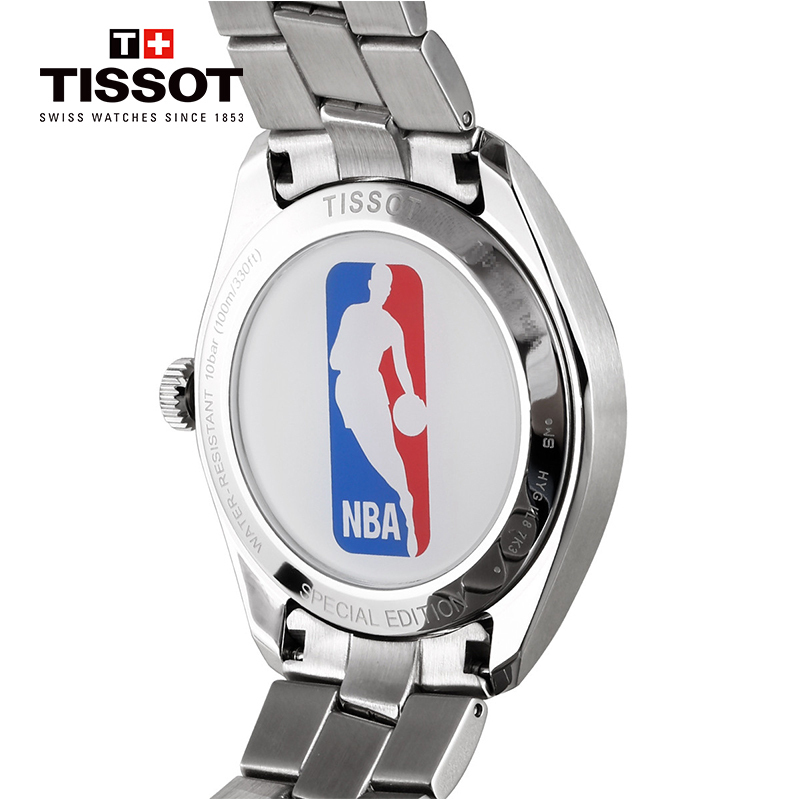 天梭(TISSOT)瑞士手表 PR100系列NBA特别款钢带男士石英表T101.410.11.031.01