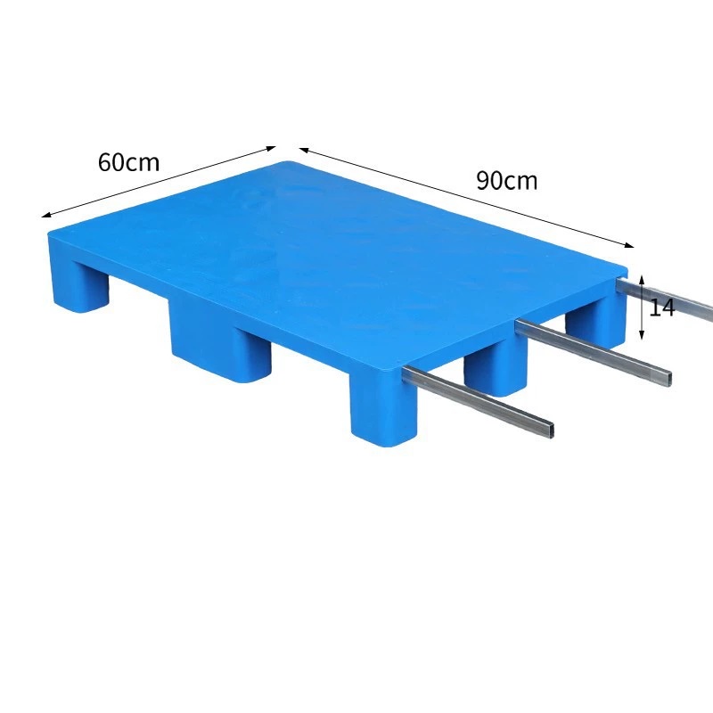 宁储 塑料托盘 平板九脚托盘 90*60*14cm+3钢 张高清大图