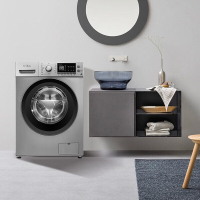 美的（Midea）MG90-1431DS 全自动9公斤KG 变频家用滚筒洗衣机 智能洗 桶自洁 婴儿服羊毛洗认证 银色