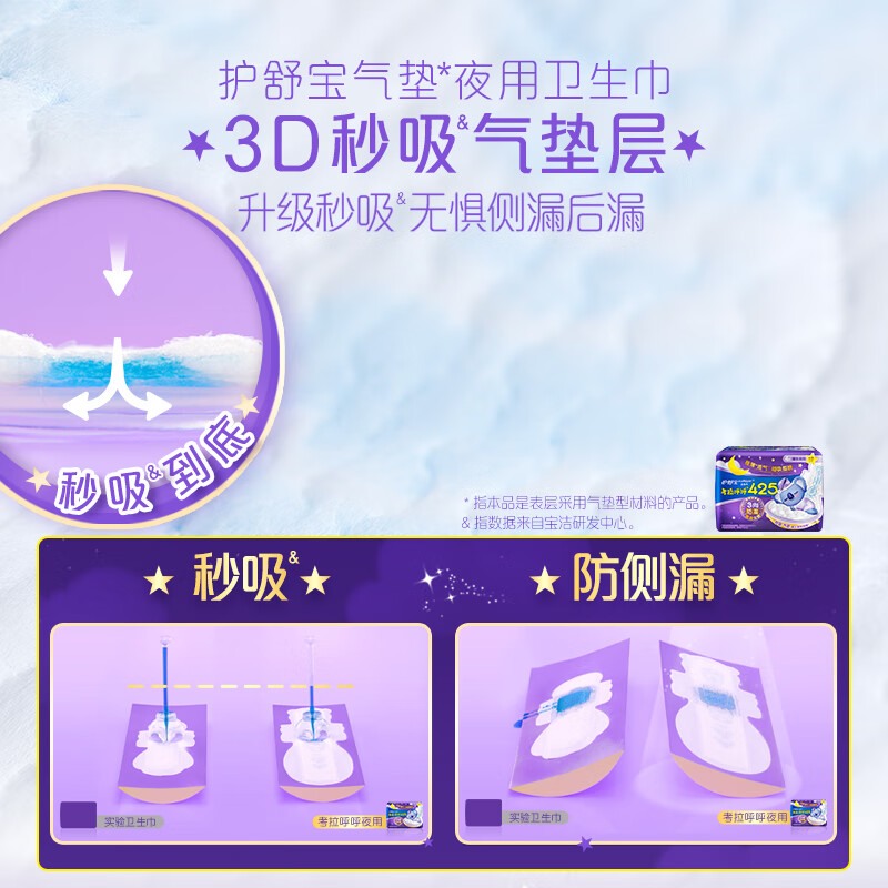 护舒宝考拉呼呼极薄425mm 卫生巾4片高清大图