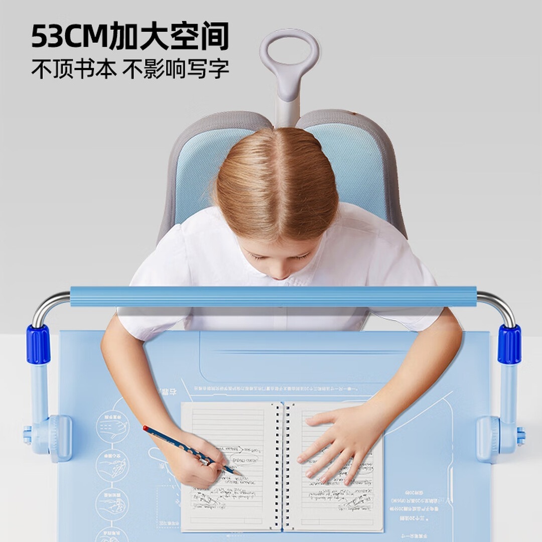 猫太子 护栏坐姿矫正器儿童防低头写字矫正器小学生保护近视弯腰驼背幼儿姿势学习纠正桌面款 颜色备注高清大图