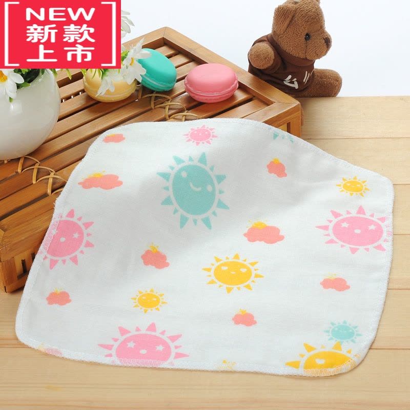 可莉允纱布毛巾宝宝口水巾婴儿洗脸洗澡巾儿童小方巾手帕新生儿用品图片