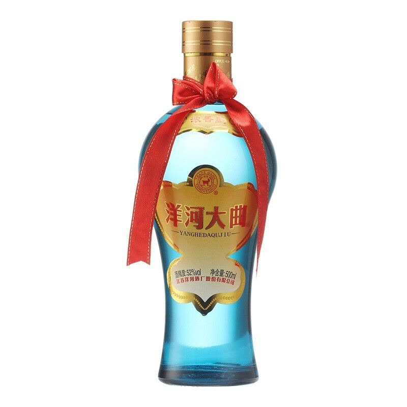洋河(YangHe)洋河大曲(天蓝瓶)52度500ml*6整箱装浓香型白酒(新老包装