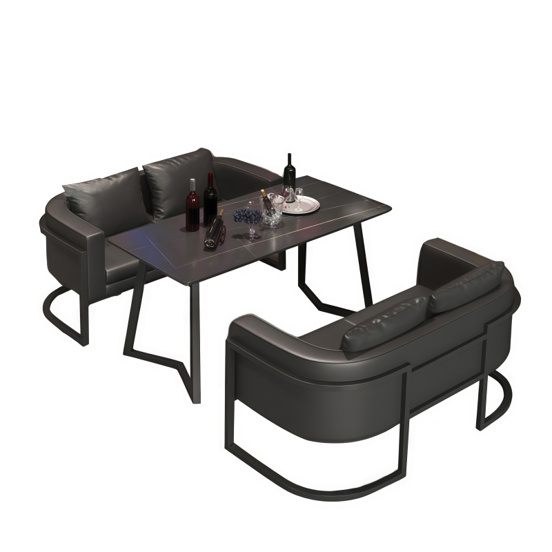 锁匠 会客沙发4人位+茶几套高清大图