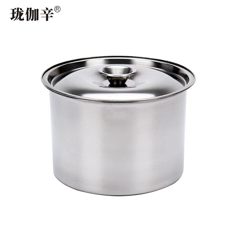 珑伽辛 特厚不锈钢无磁味盅 18cm/个 不锈钢色 18cm