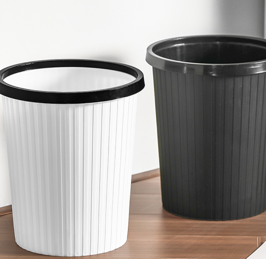 万允 家用垃圾桶 白色/个(白色)高清大图