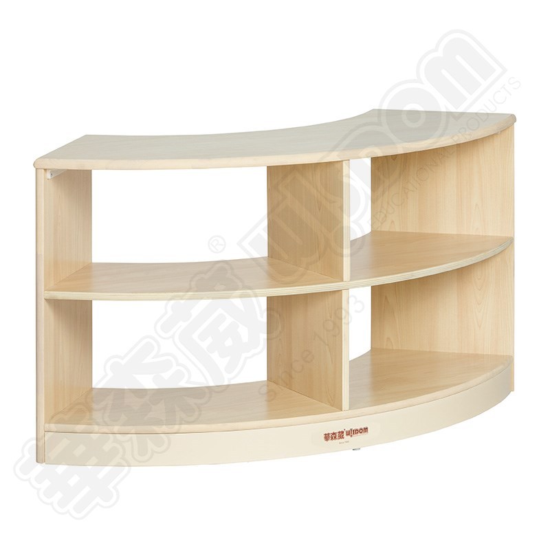 华森葳儿童家具 2层90度弧形柜-实木