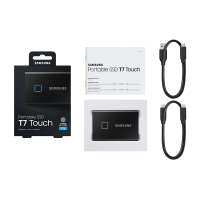 三星(SAMSUNG)T7 Touch 1TB移动硬盘usb3.2金属指纹加密手机电脑移动固态硬pssd 经典黑