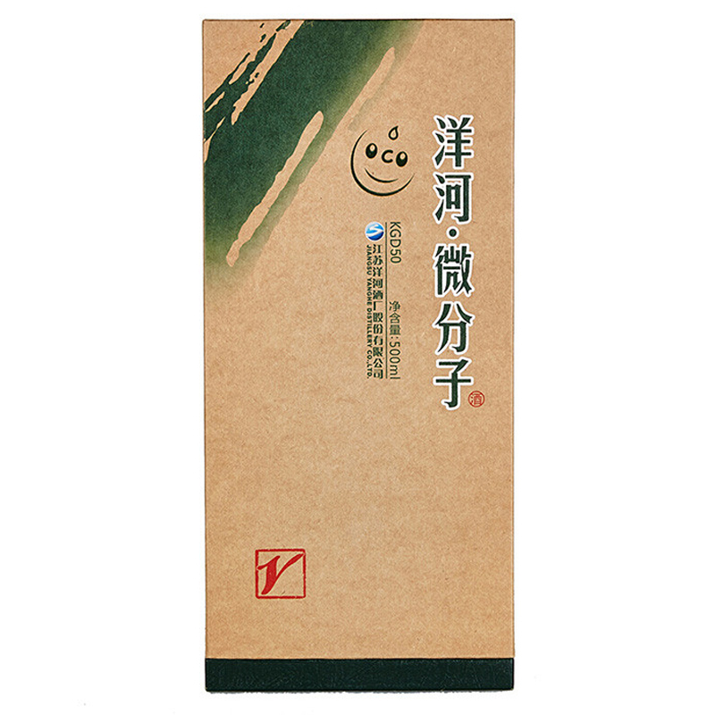 洋河(YangHe) 微分子小V43.8度 单瓶装白酒 500ml 绵柔浓香型
