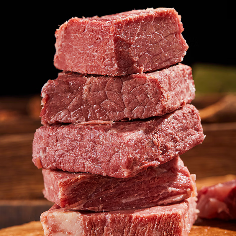 宝聚源平遥牛肉口口香小包装开袋即食牛肉粒熟食原味258g*2袋