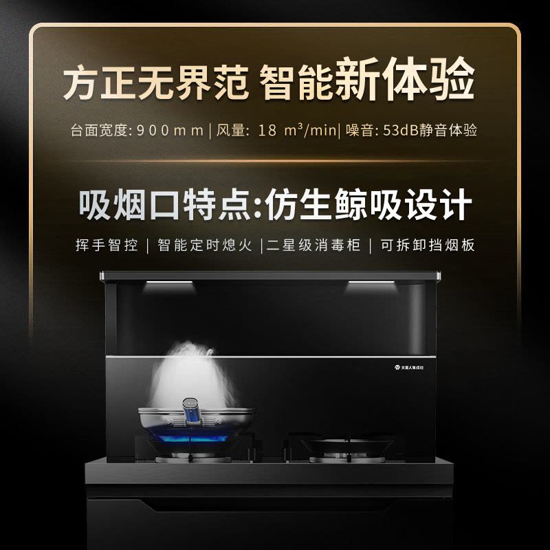 火星人ET25BX天然气左排烟消毒柜款集成灶侧吸抽油烟机烟灶套装图片