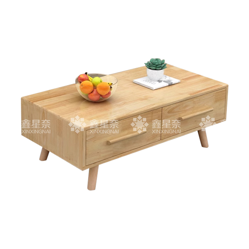 鑫星奈 XXN4022317 实木茶几现代简约长茶几 1.3米