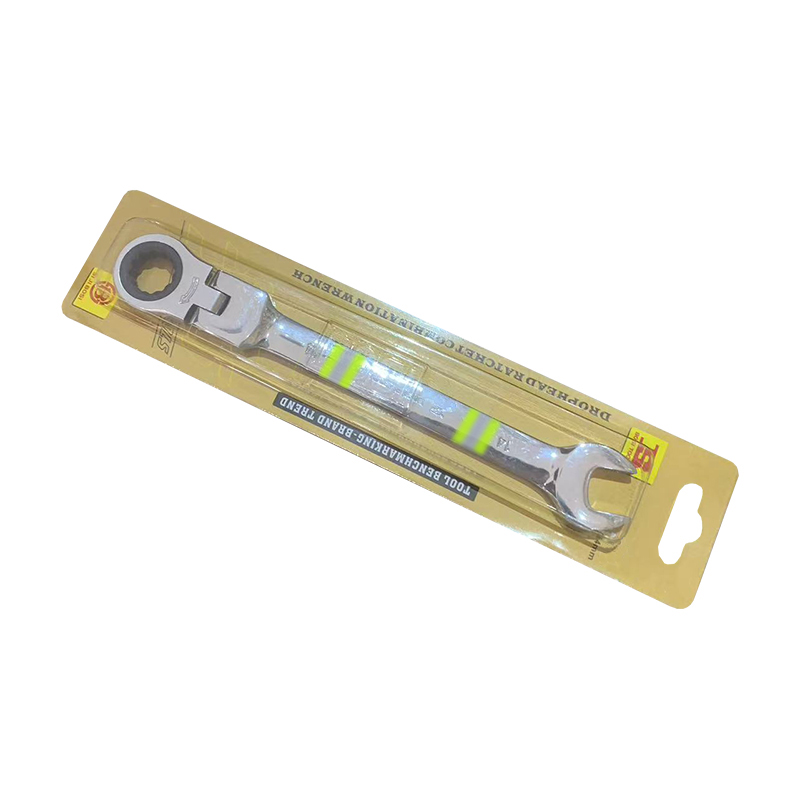 波斯(BOSI) 荧光系列活动头棘轮两用扳手 14mm 把高清大图