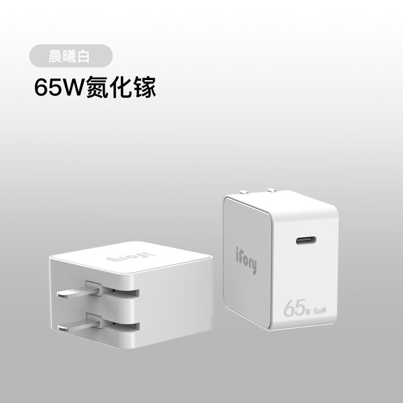 iFory安福瑞 65W GaN氮化镓快充USB适配器充电头TypeC多口支持苹果12