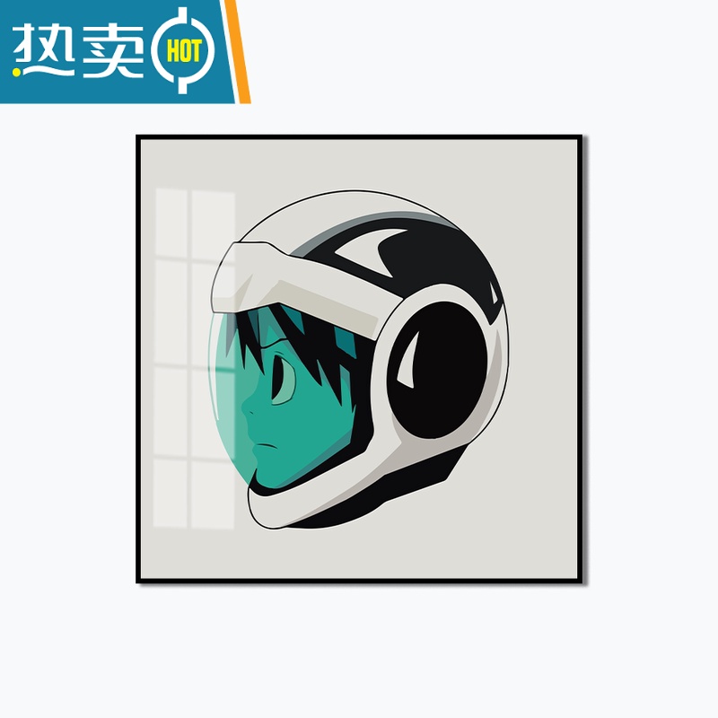 敬平潮流挂画动漫AOKIZY装饰画潮牌二次元客厅卧室床头墙面壁画装饰画 左右朝向备注D-3 40*4035mm铝合金金框+有机玻璃独立