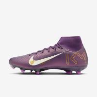 耐克(NIKE)高帮足球鞋女款疾速战靴专业训练鞋防滑耐磨运动足球钉 Grand_Purple/Pale_Ivory 36