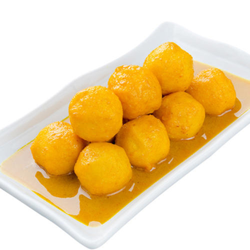 咖喱鱼蛋16kg128粒包配2包酱