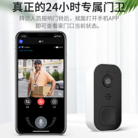 [苏宁宜品]可视门铃720P高清镜头120°大广角超长续航远程实时查看白色