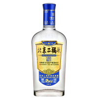 永丰牌北京二锅头白酒经典小扁瓶永丰二锅头42度/50°500ml清香型白酒 蓝标42度一瓶装