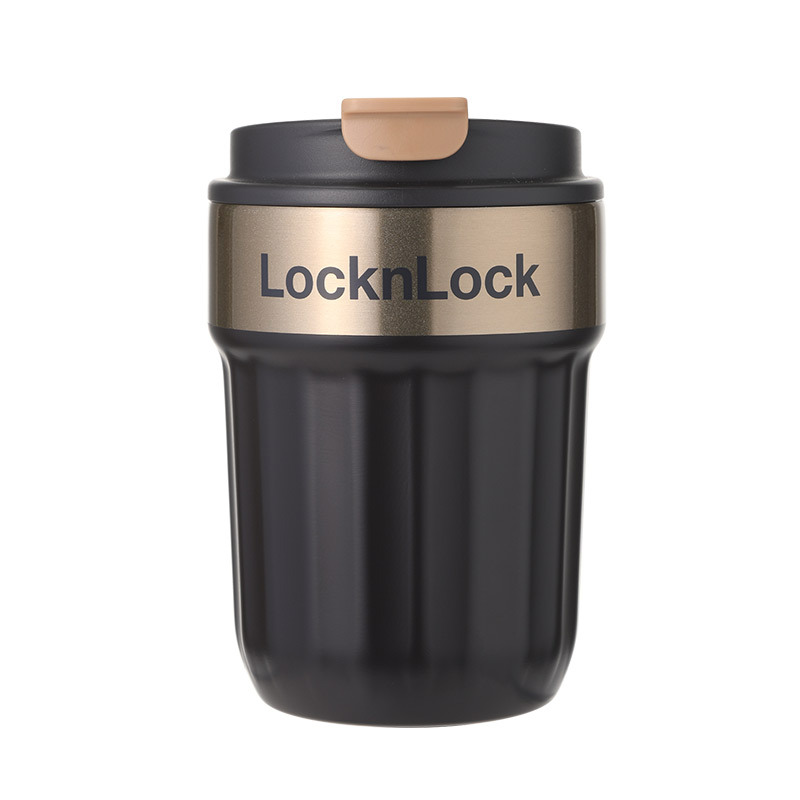 乐扣乐扣(LOCK&LOCK) 潮酷咖啡杯350ml 黑金 LHC6798FU高清大图