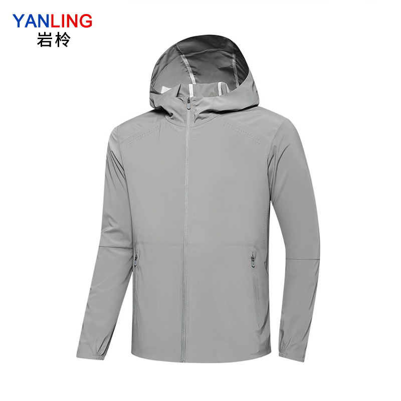 岩柃 梭织连帽运动上衣 25YMSD0121 深灰 S