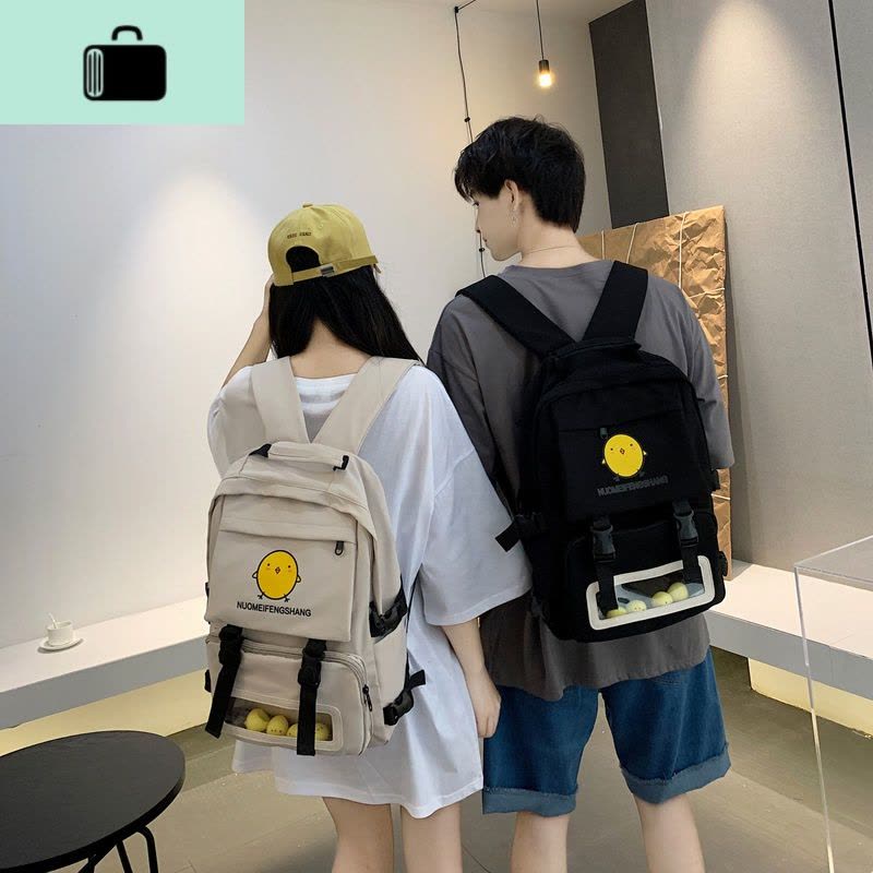 书包女韩版高中学生初中生双肩背包男电脑双肩包可爱百搭简约森系NEW LAKE图片