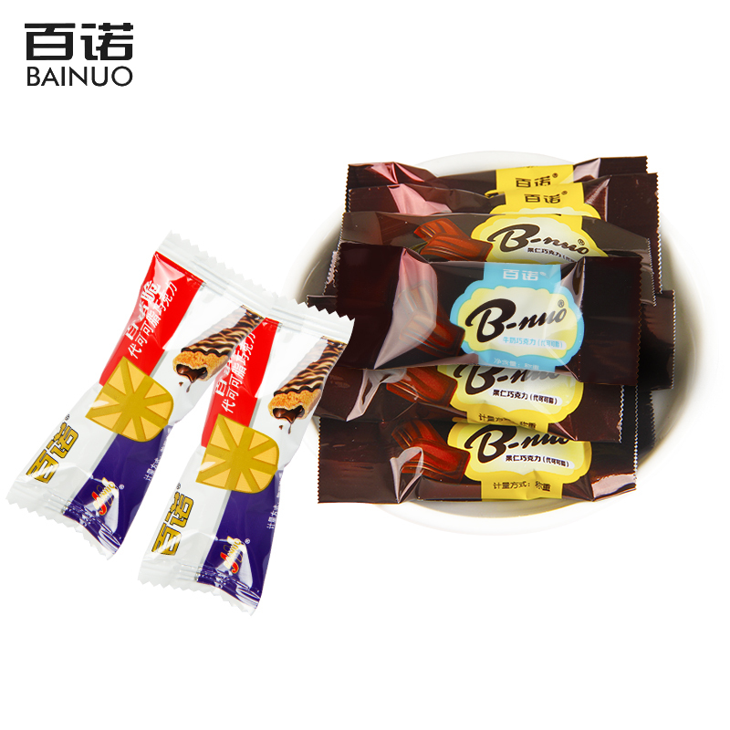 百诺脆米巧克力500g果仁牛奶夹心喜糖巧克力糖果休闲零食散装批发视频