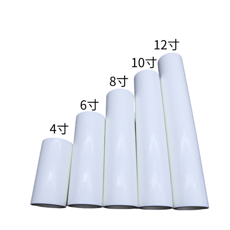 谋福 PE无尘粘尘滚筒 可撕式粘尘滚筒 清洁滚筒【白色滚筒6寸15cm(10个)】