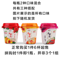 伊利 大果粒酸奶风味发酵乳冰袋冷藏草莓+黄桃 黄桃+芒果 草莓+桑葚混合口味低温杯装酸牛奶1杯260g