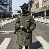 冬季韩版男士棉衣中长款日系潮流加厚保暖情侣ins连帽棉袄服外套