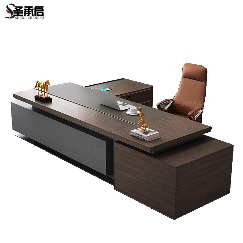 圣承启 办公室桌椅组合 3.2米含椅张高清大图