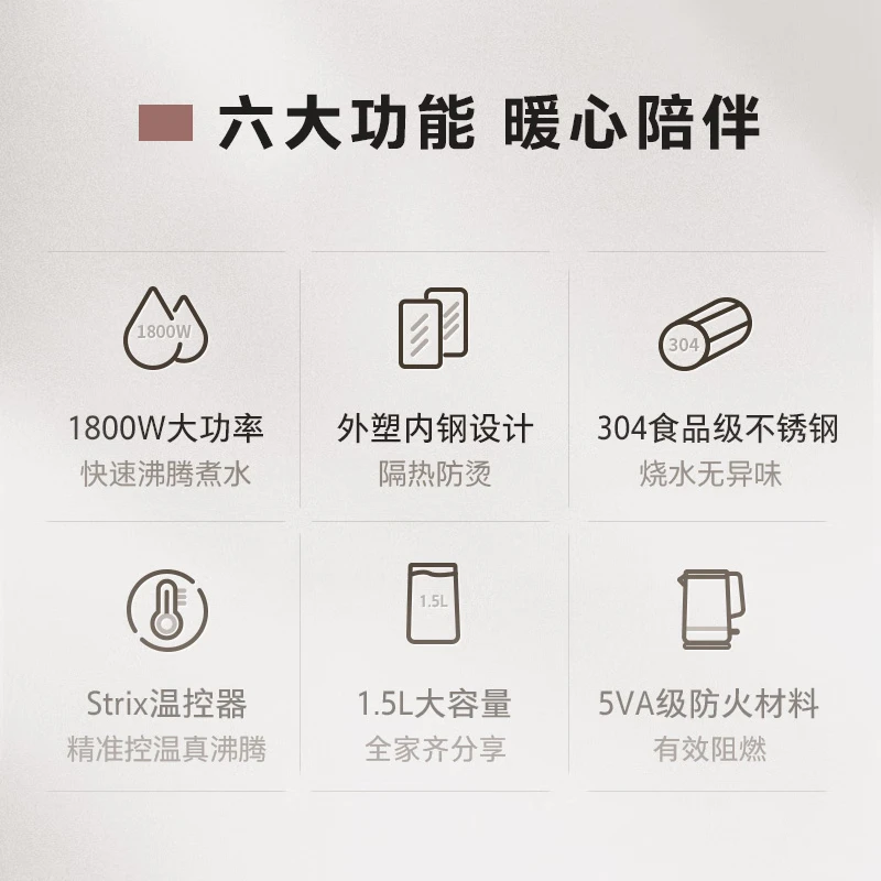 (顺丰发货)东芝(TOSHIBA)双层防烫电水壶1.5L KT-15DHTC高清大图