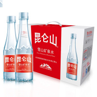 昆仑山 天然雪山矿泉水 高端矿泉水 350ml*12瓶 整箱装