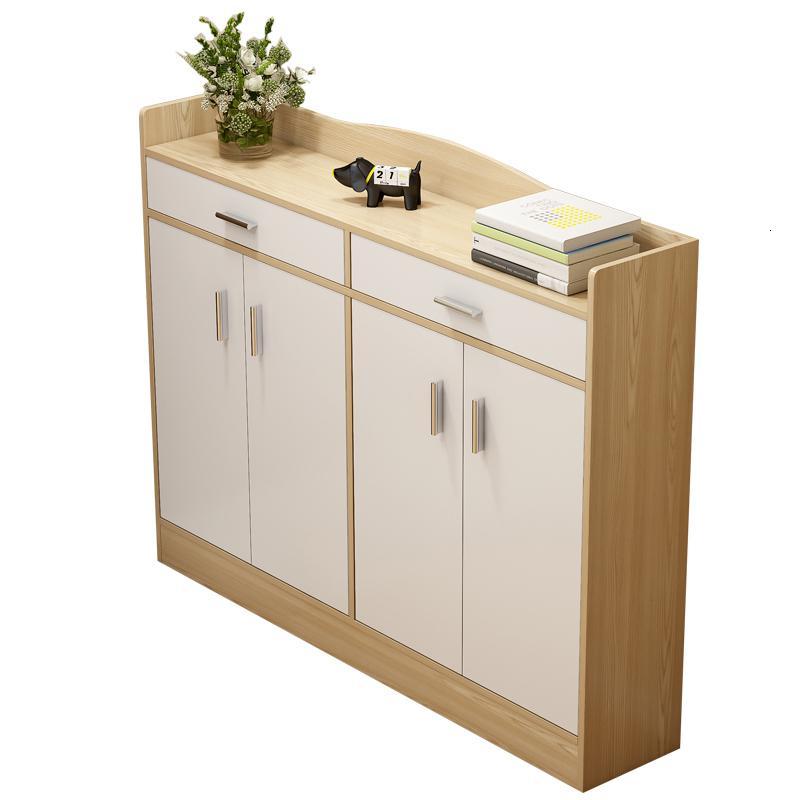 入户鞋柜木质多层带经济型家用大容量口放鞋的进一体靠墙矮定制